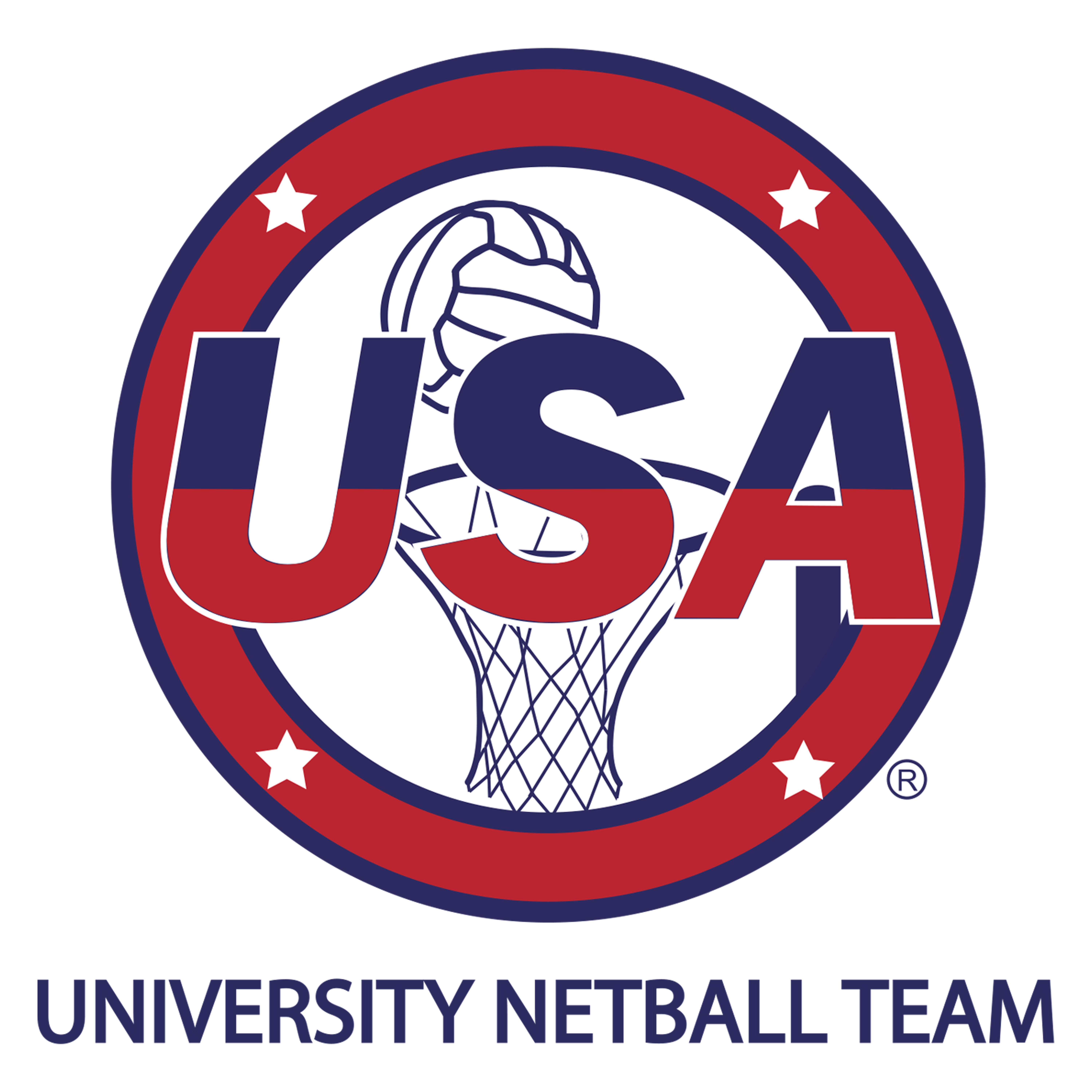 Large University Netball Team logo